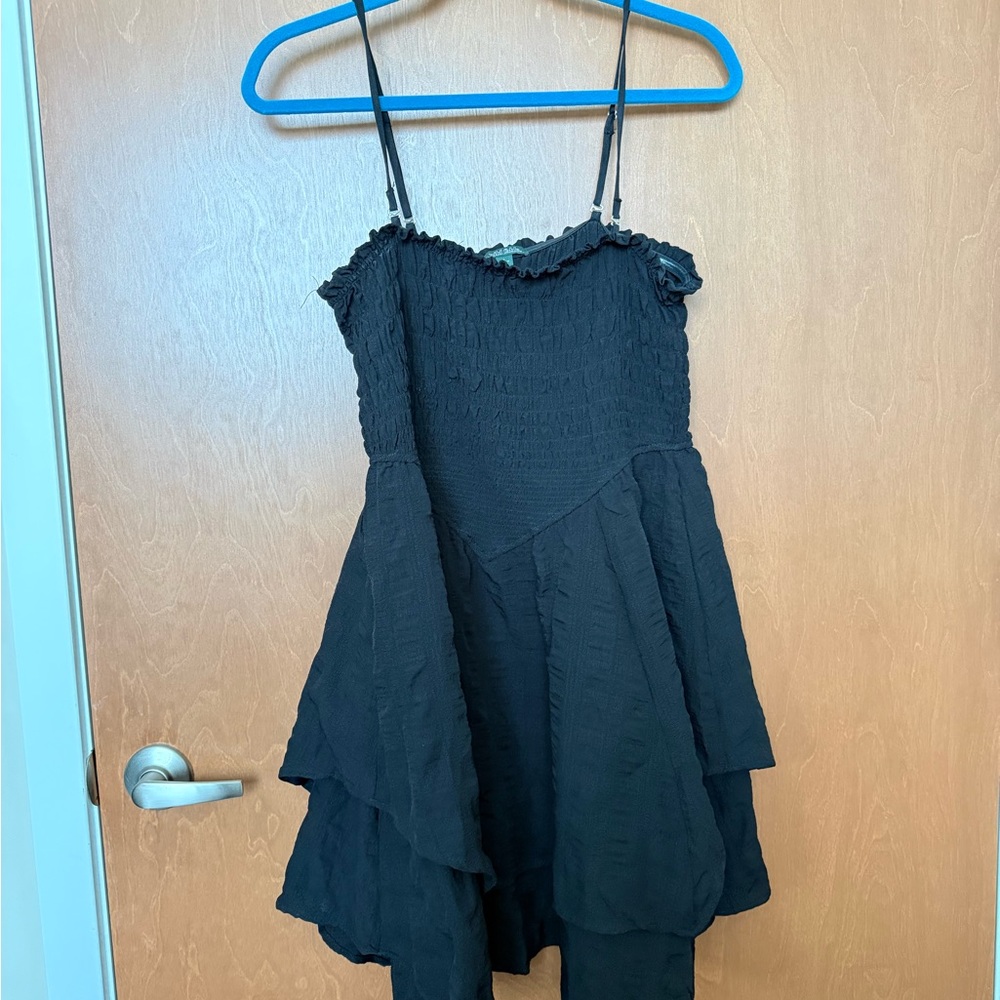 Wild Fable Black Ruffled Dress